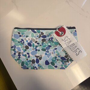 NWT - Sea Bags Cosmetic Bag - Seaglass Pattern